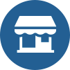 Icon of a brick-and-mortar office